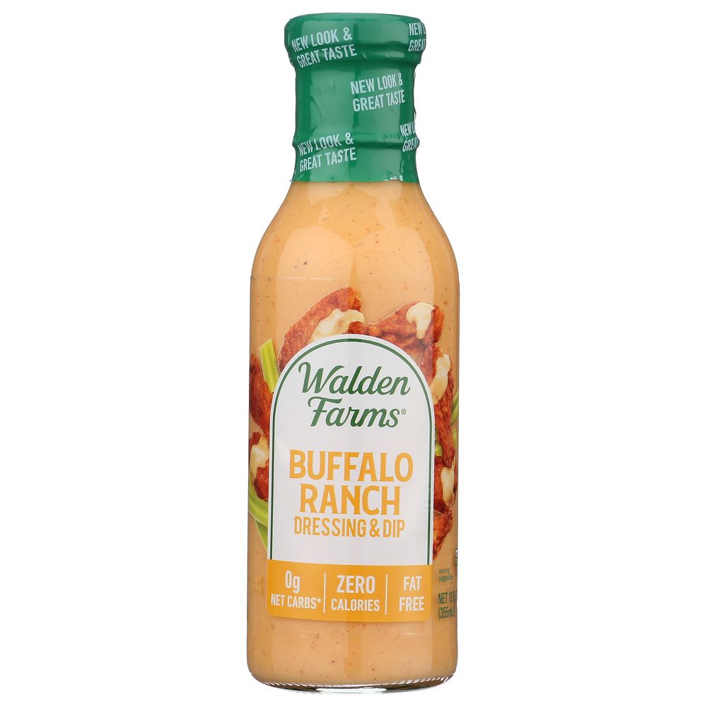 WALDEN FARMS: Buffalo Ranch Zero Calorie Dressing and Dip, 12 fo