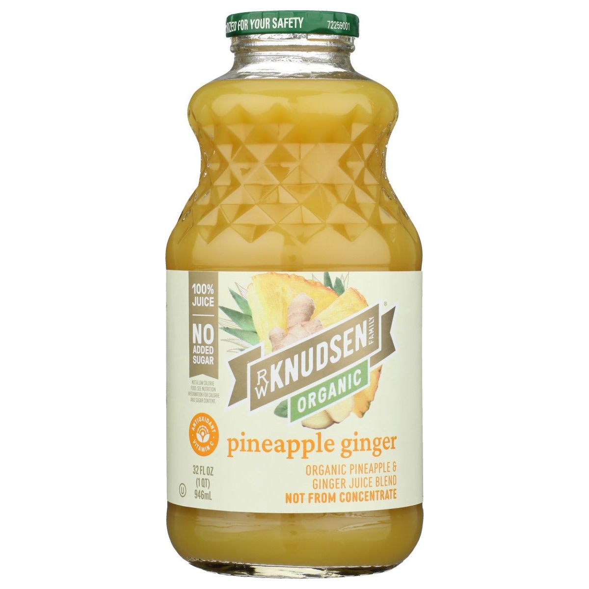 RW KNUDSEN: Organic Pineapple Ginger Juice, 32 fo