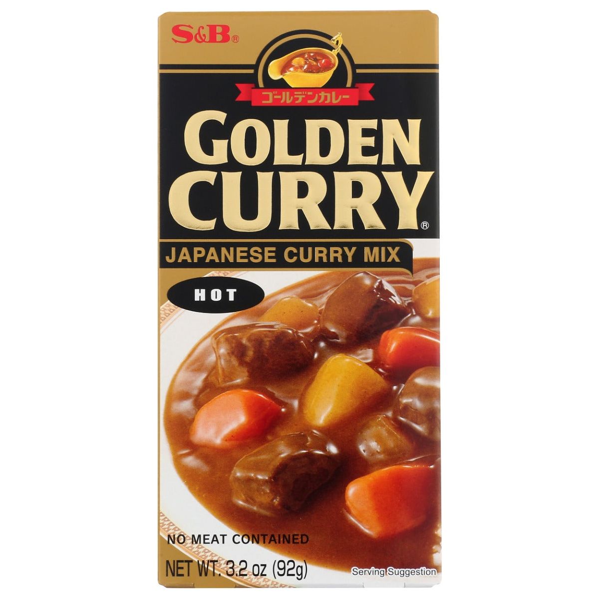 S & B: Golden Curry Mix Hot, 3.2 oz