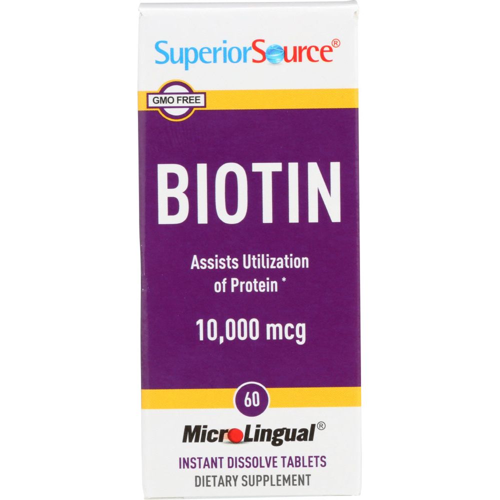 SUPERIOR SOURCE: Biotin 10000 Mcg, 60 tb