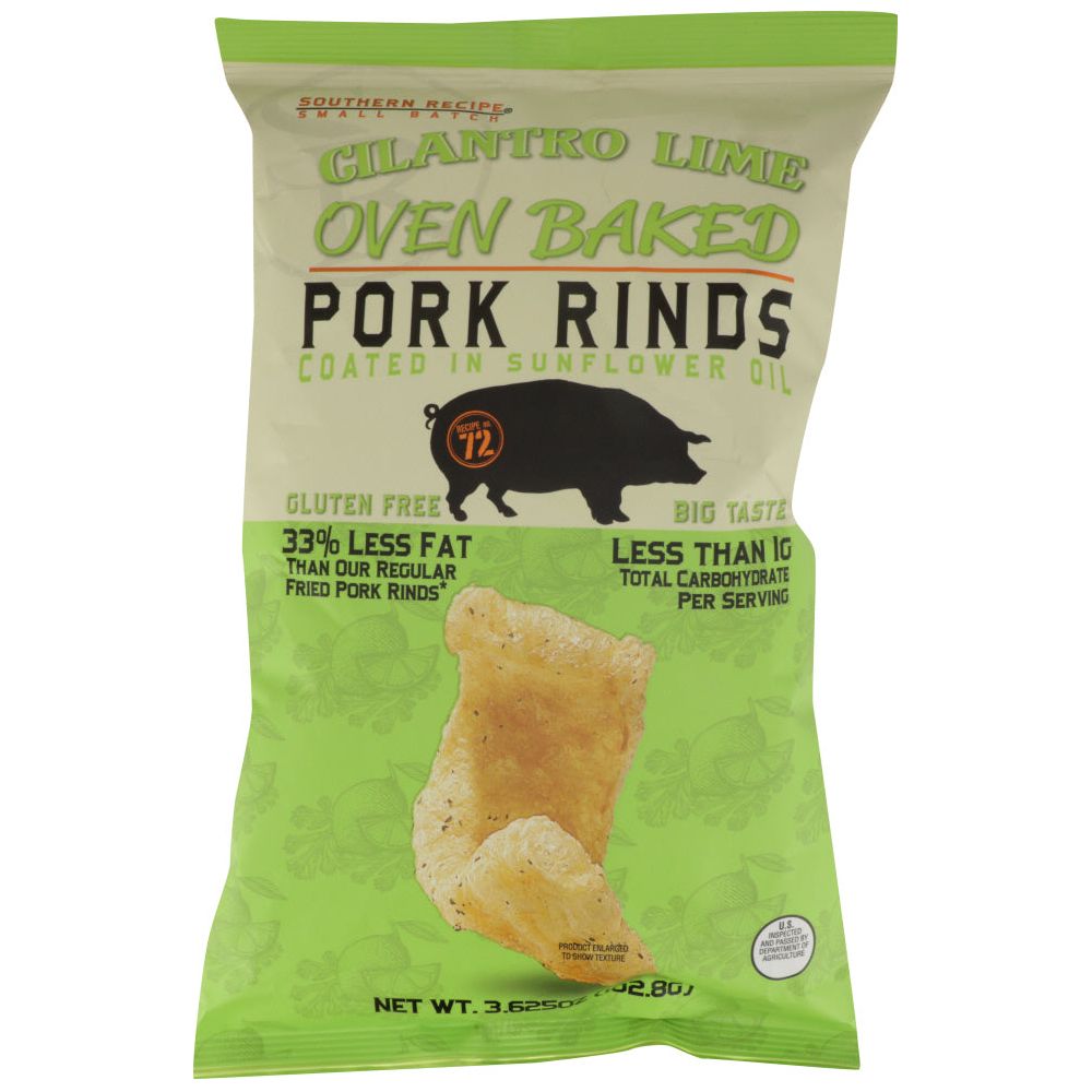SOUTHERN RECIPE SMALL BATCH: Pork Rind Baked Cilantro Lime, 3.625 oz