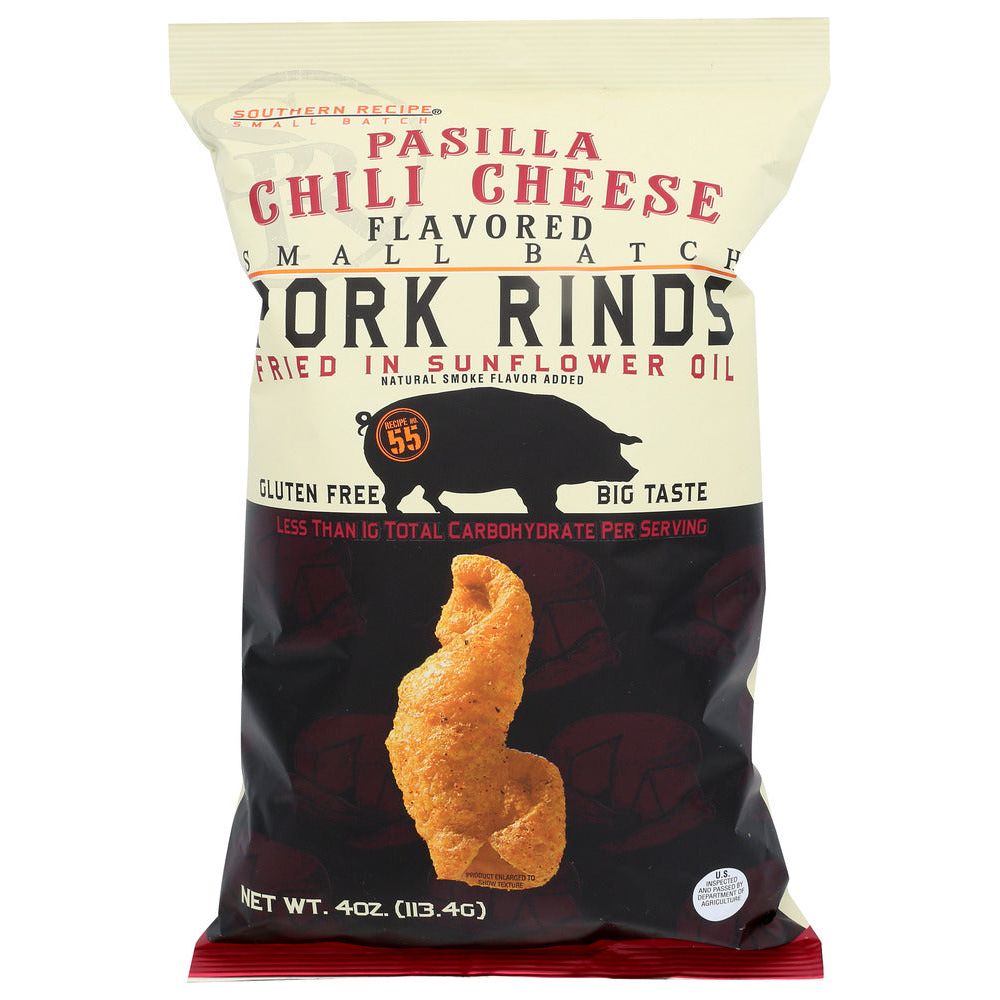 SOUTHERN RECIPE SMALL BATCH: Pork Rind Psilla Chil Chz, 4 oz