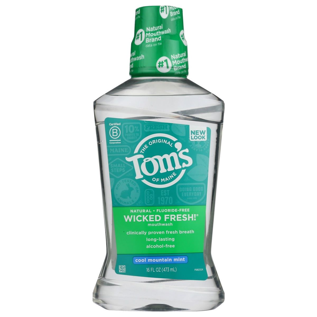 TOM'S OF MAINE: Wicked Fresh Mouthwash Cool Mountain Mint, 16 oz