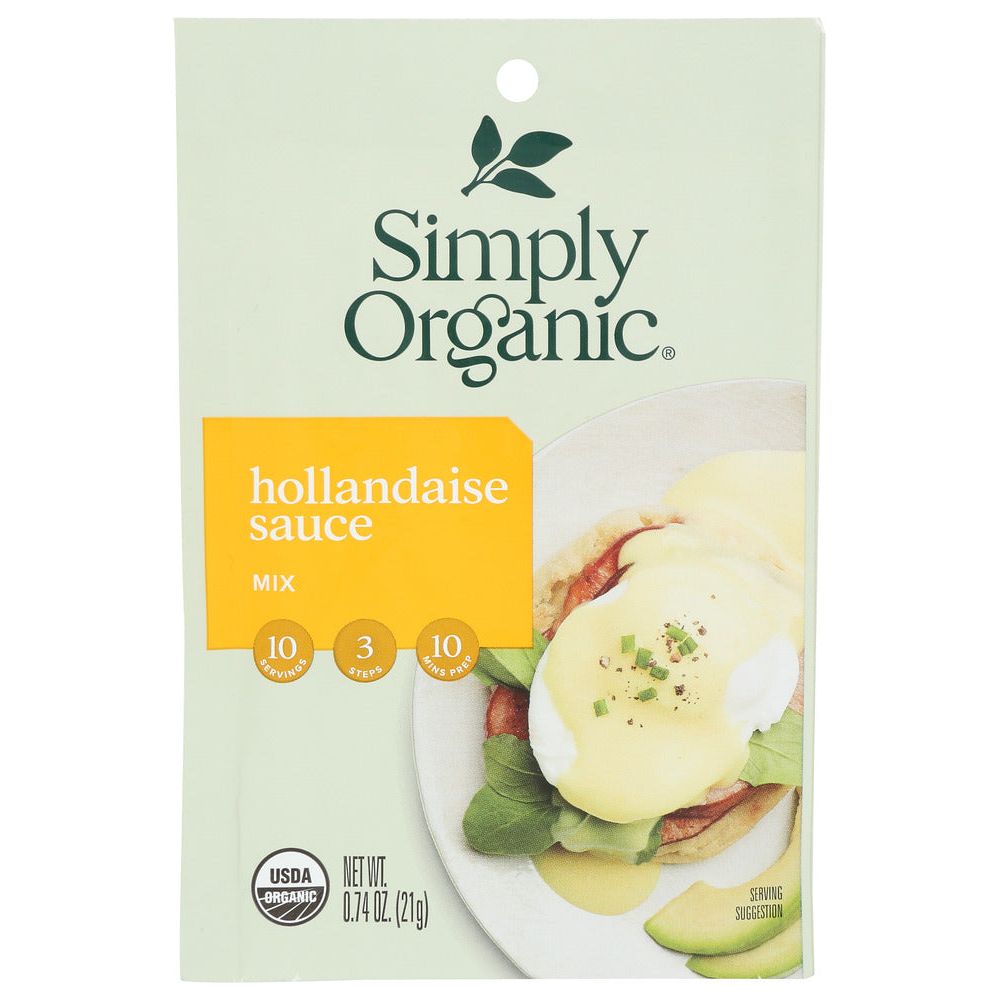 SIMPLY ORGANIC: Sauce Mix Hollandaise Org, 0.74 oz