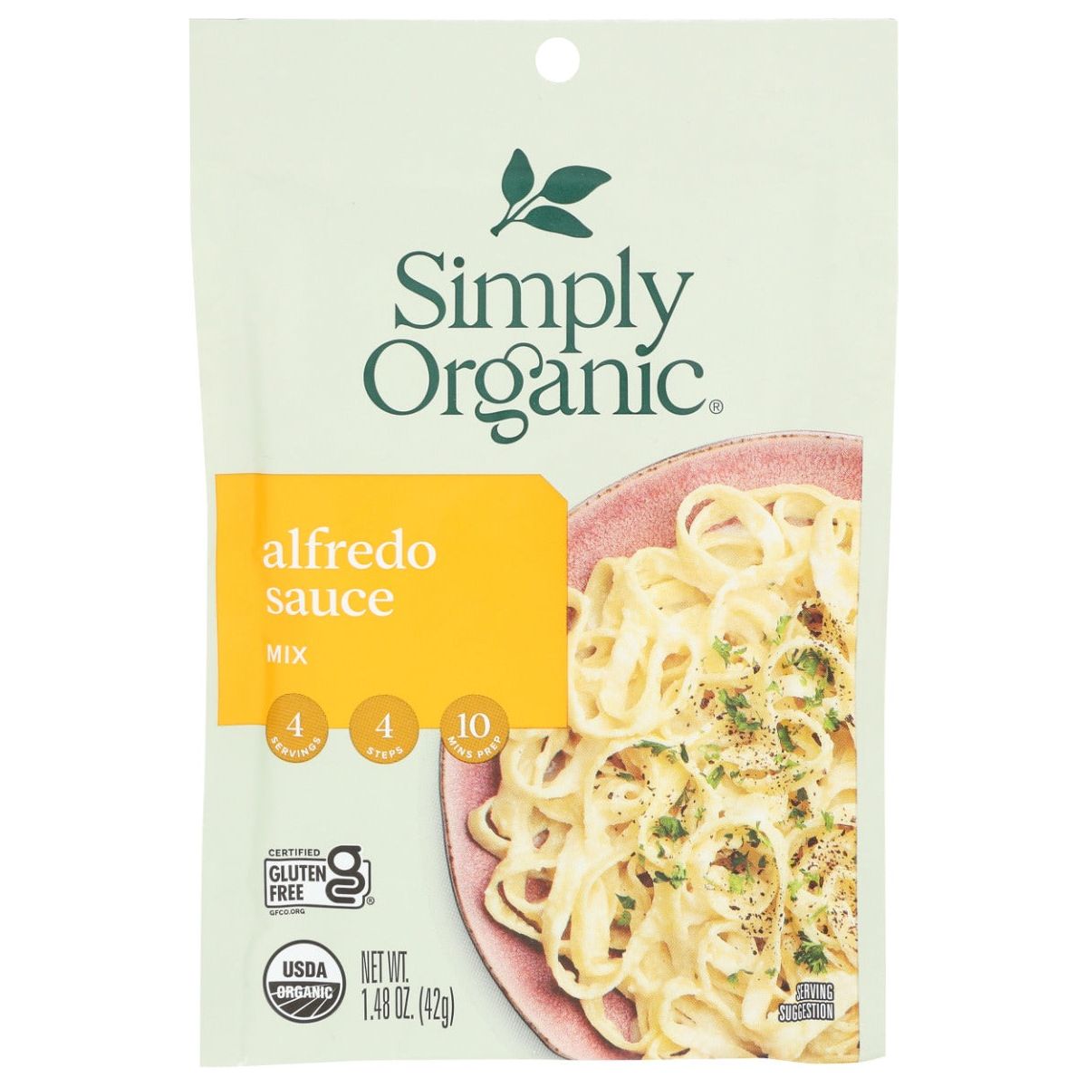 SIMPLY ORGANIC: Seasoning Mix Alfredo, 1.48 Oz