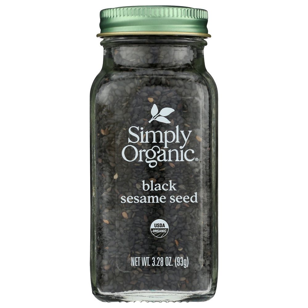 SIMPLY ORGANIC: Seasoning Seeds Black Sesame, 3.28 oz