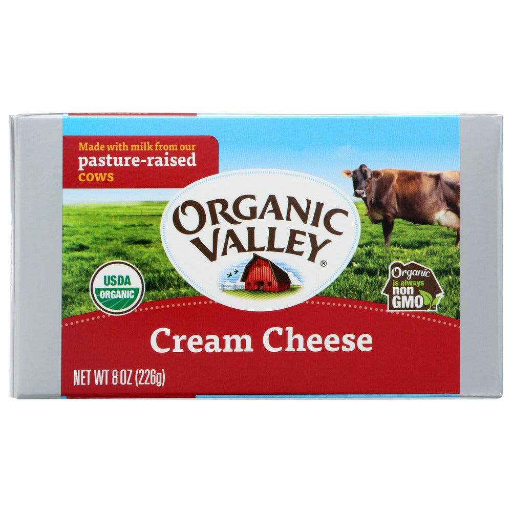ORGANIC VALLEY: Organic Pasteurized Cream Cheese Bar, 8 oz