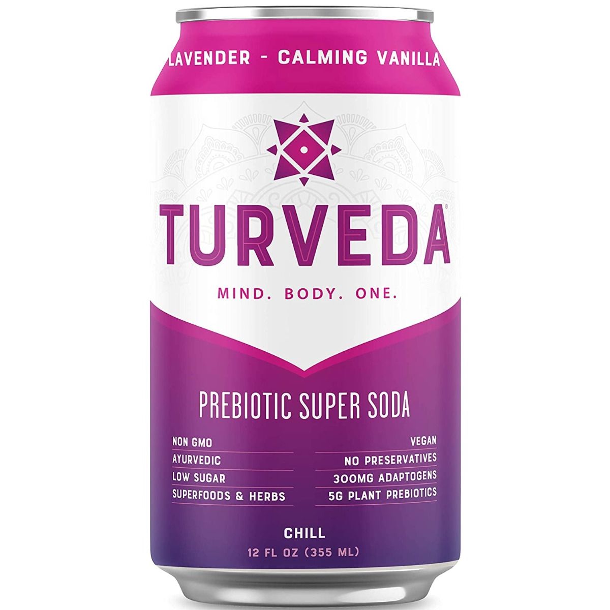 TURVEDA: Soda Prebiotic Chill, 12 fo