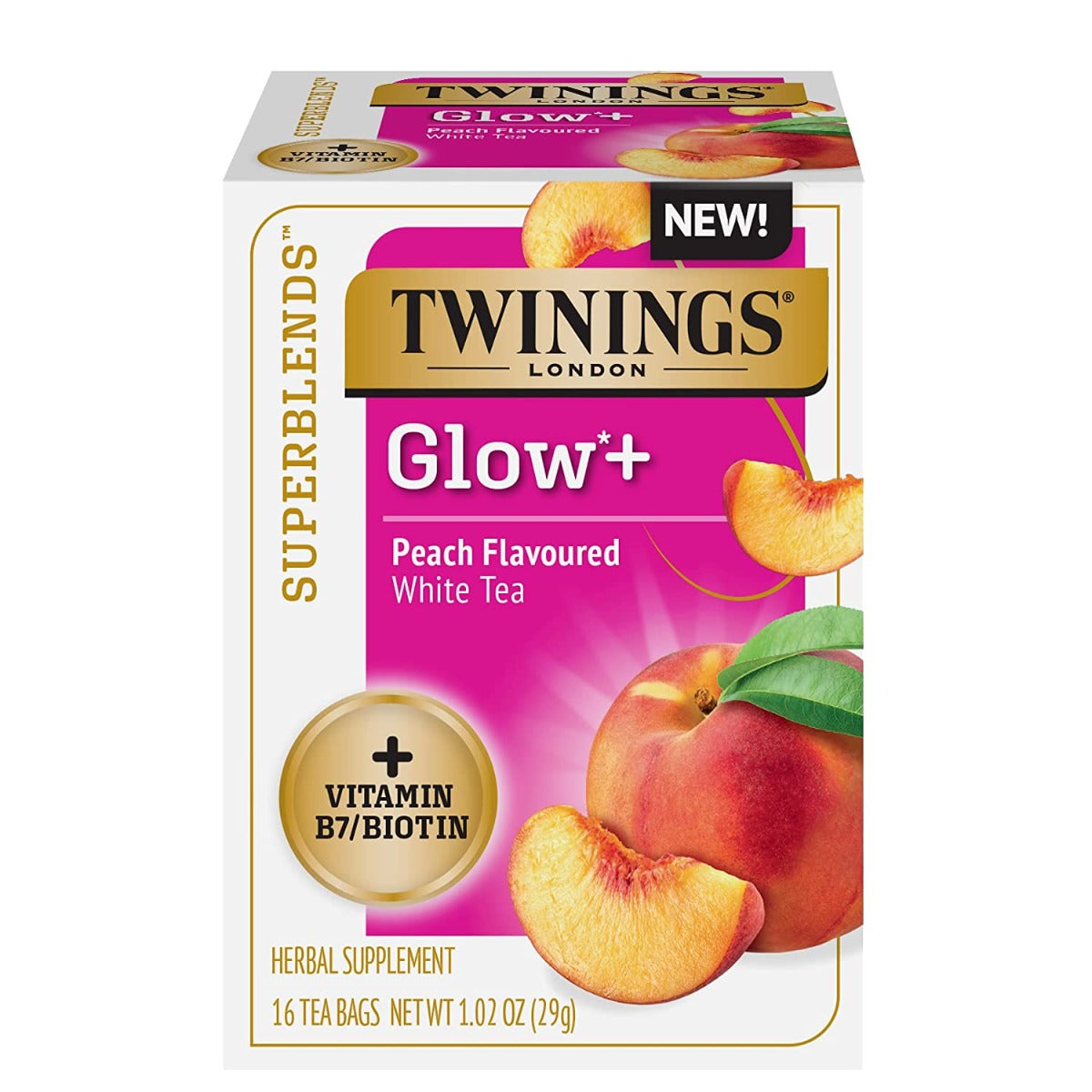 TWINING TEA: Tea Sprblend Glow Vit B7, 16 BG