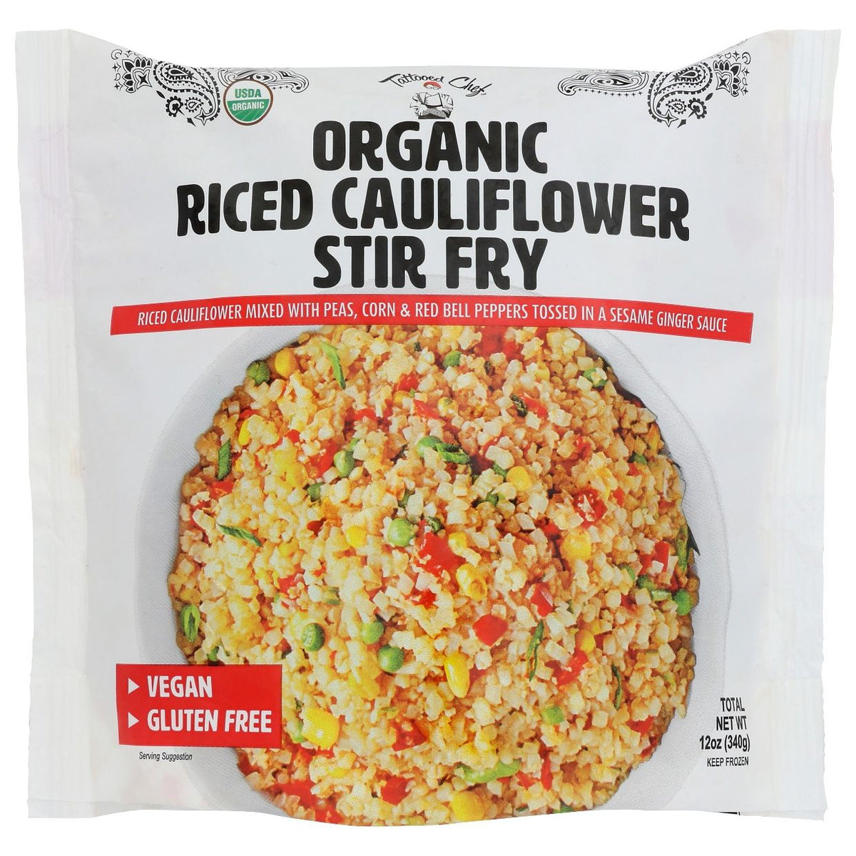 TATTOOED CHEF: Entree Cflower Stir Fry, 12 oz