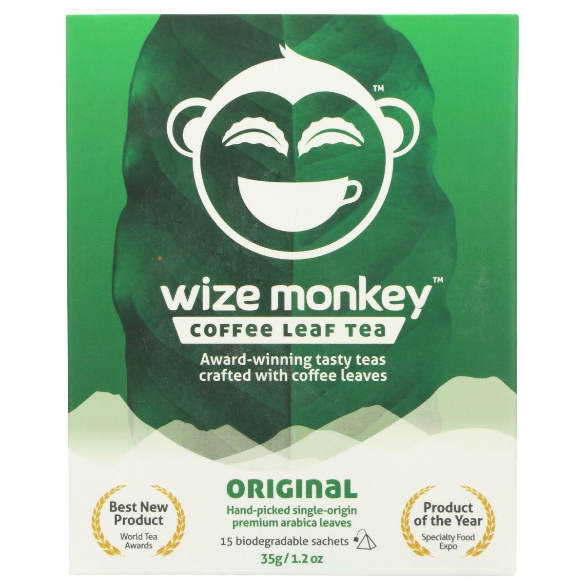 WIZE MONKEY: Tea Coffee Leaf Original, 35 gm