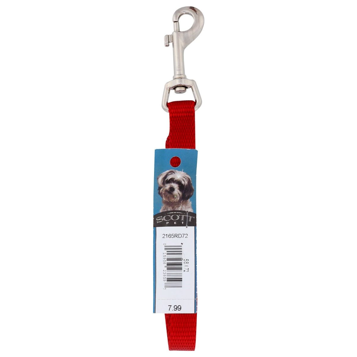 SCOTT PET: Lead Red 5/8In X 6Ft, 1 ea
