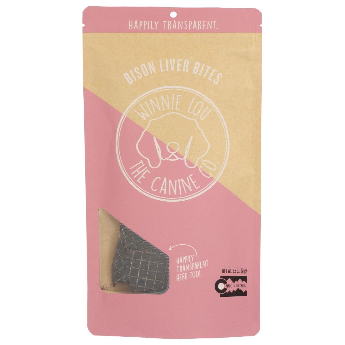 WINNI LOU- THE CANINE CO: Liver Bison Bites, 2.5 OZ