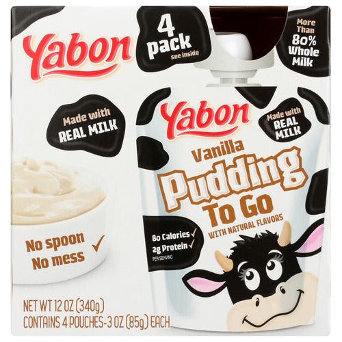 YABON: Pudding Vanilla To Go, 12 OZ