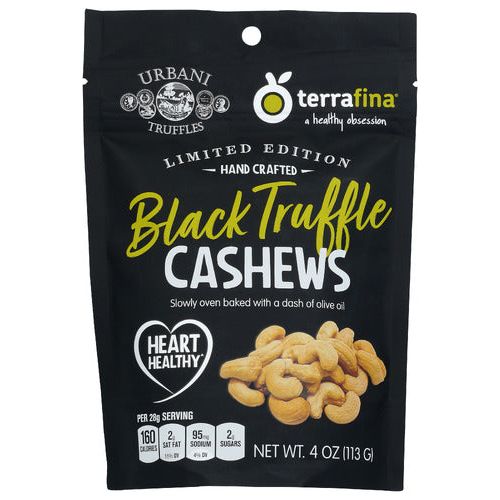 URBANI TRUFFLES: Cashews Black Truffle, 4 OZ