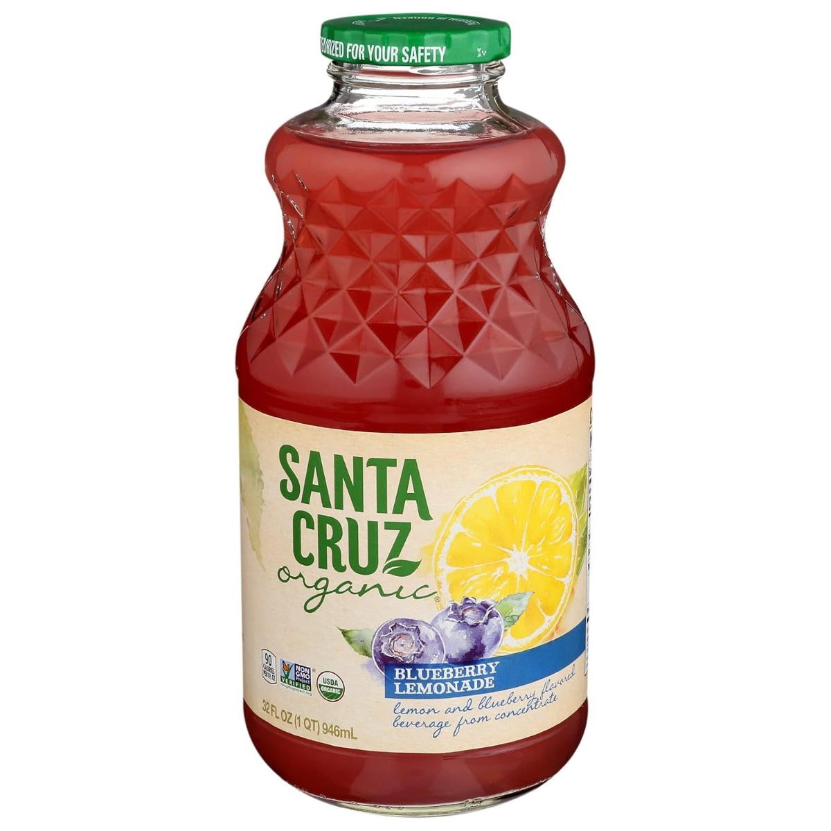 SANTA CRUZ: Juice Blueberry Lemonade Organic, 32 fo