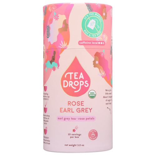 TEA DROPS: Tea Drops Rose Earl Grey, 3.2 OZ