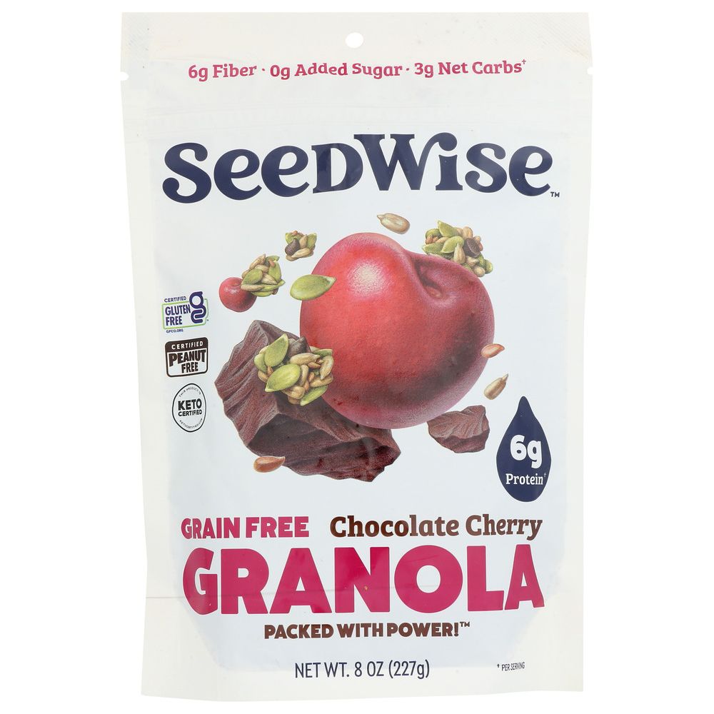 SEEDWISE: Chocolate Cherry Granola, 8 oz