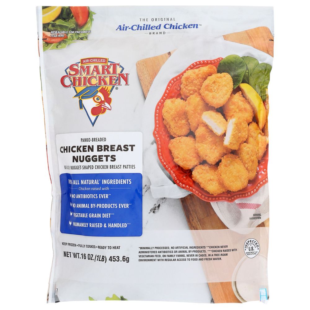 SMART CHICKEN: Panko Breaded Chicken Breast Nuggets, 16 oz