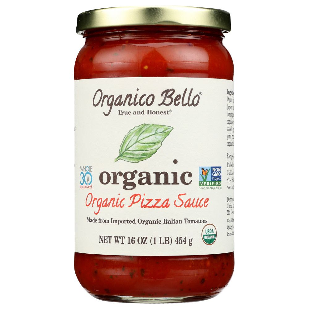 ORGANICO BELLO: Sauce Pizza And Pasta Org, 16 oz