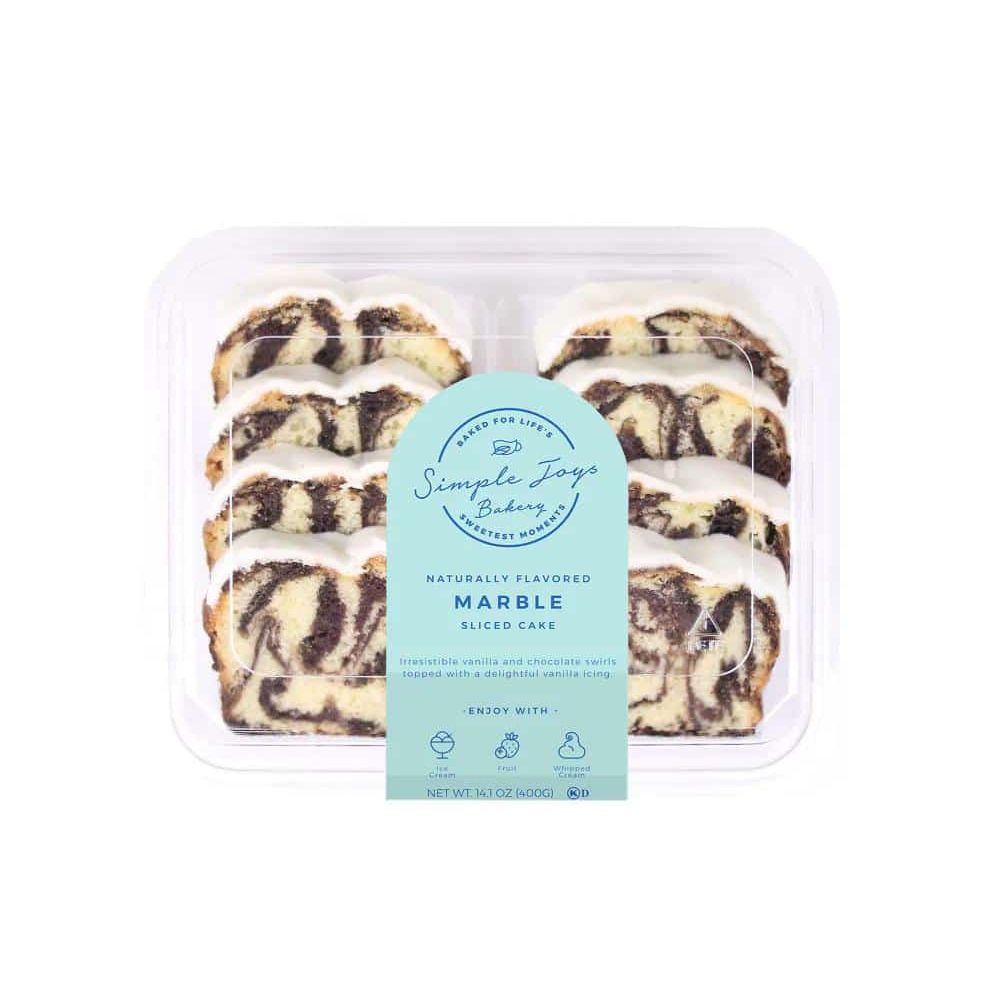 SIMPLE JOYS BAKERY: Cake Marble Iced Sliced, 14.1 oz