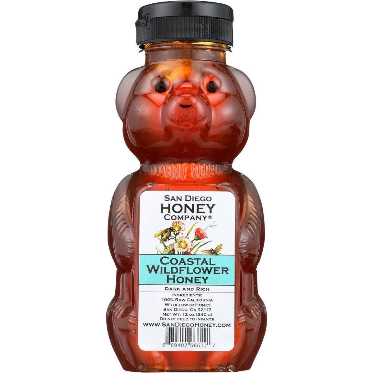 SAN DIEGO HONEY COMPANY: Raw Coastal Wildflower Honey, 12 oz