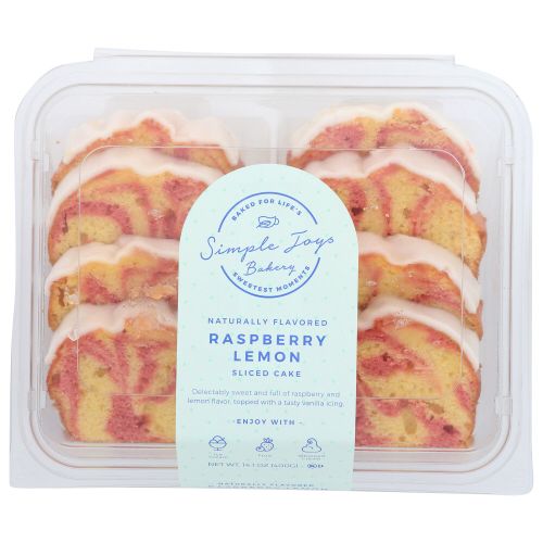 SIMPLE JOYS BAKERY: Cake Lemon Raspberry Iced, 14.1 oz