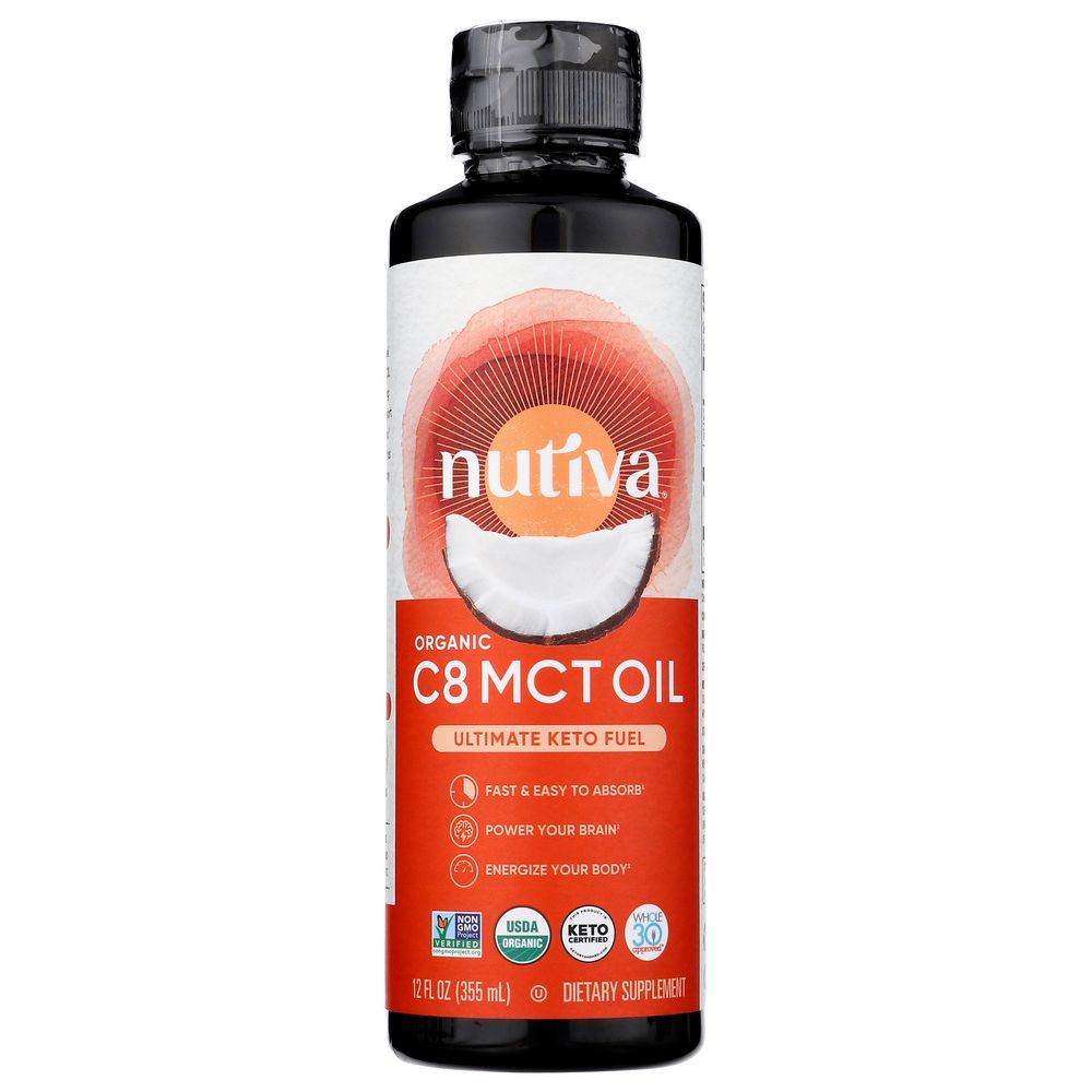 NUTIVA: MCT Oil C8, 12 fo
