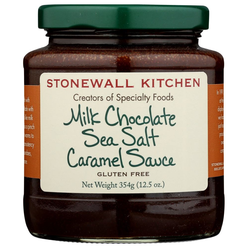 STONEWALL KITCHEN: Milk Chocolate Sea Salt Caramel Sauce, 12.25 oz