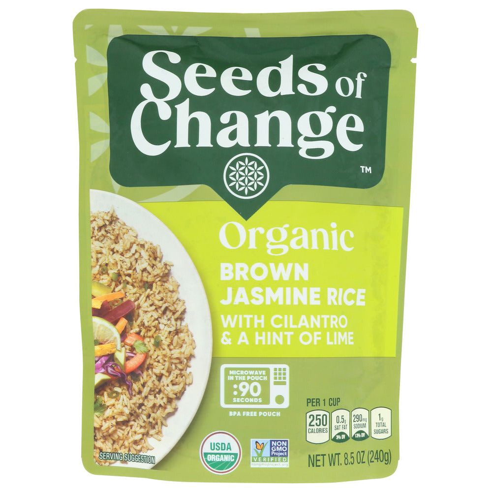 SEEDS OF CHANGE: Rice Jsmn Brw Cilntro Org, 8.5 oz