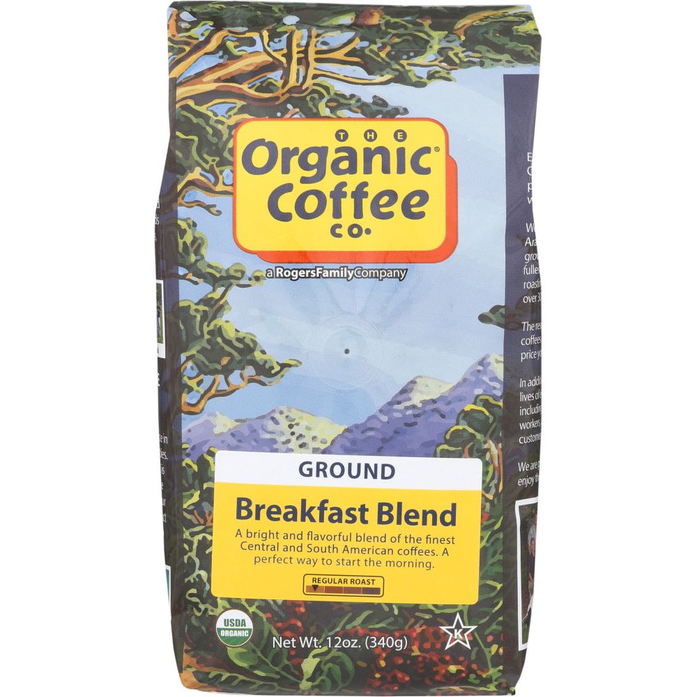 ORGANIC COFFEE CO.: Ground Coffee Breakfast Blend, 12 oz