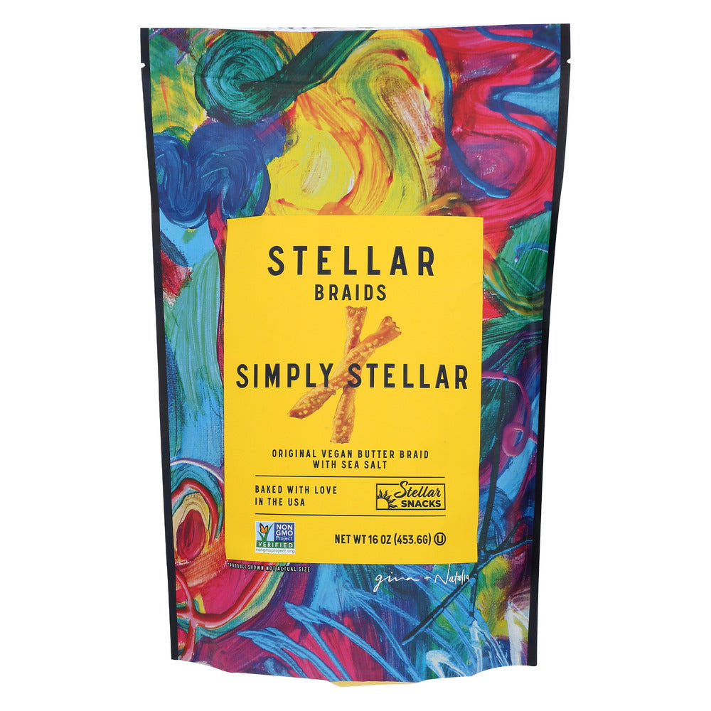 STELLAR SNACKS: Pretzel Braids Smply Stlr, 16 OZ