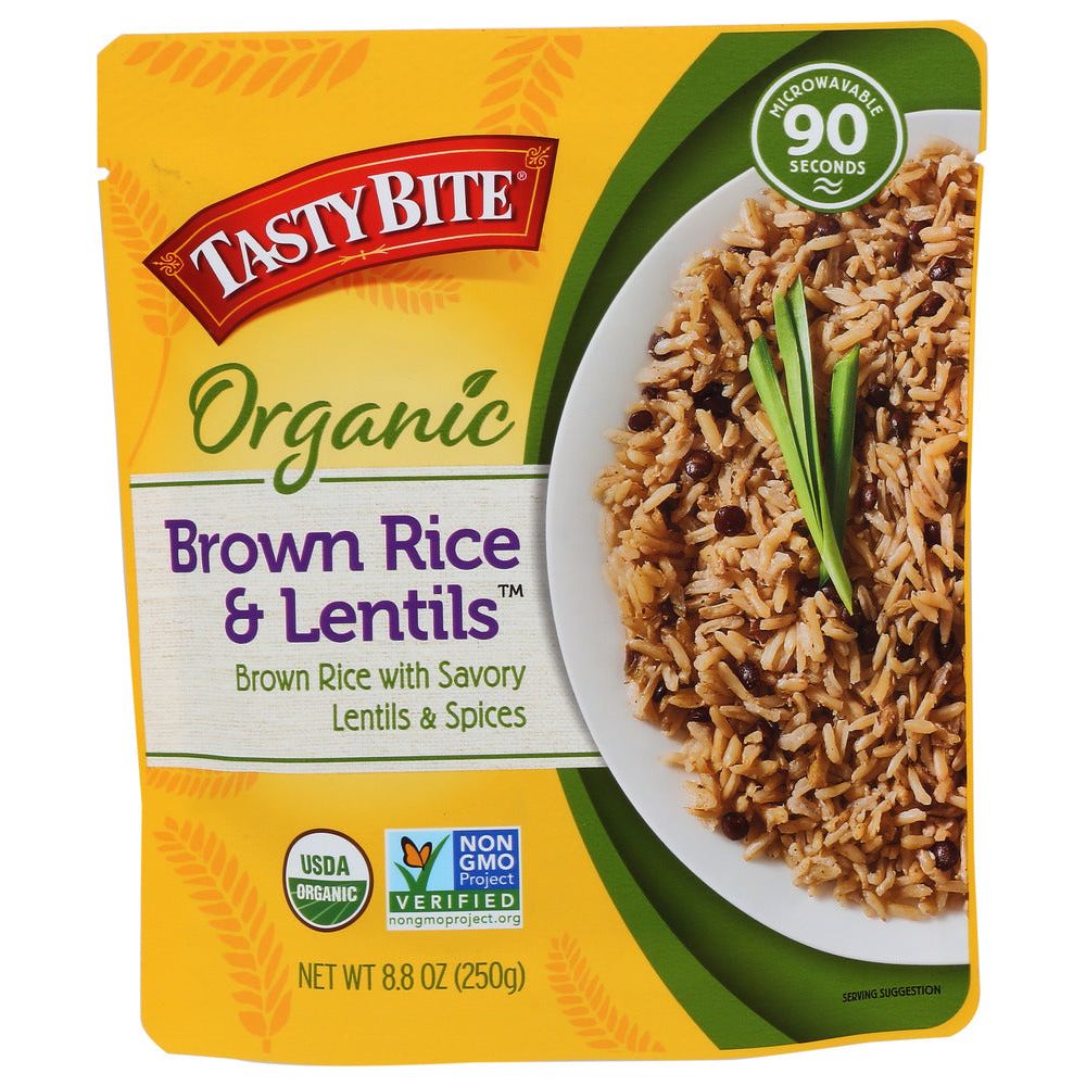 TASTY BITE: Brown Rice & Lentils, 8.8 oz