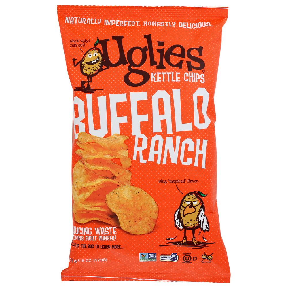 UGLIES: Buffalo Ranch Potato Chips, 6 oz