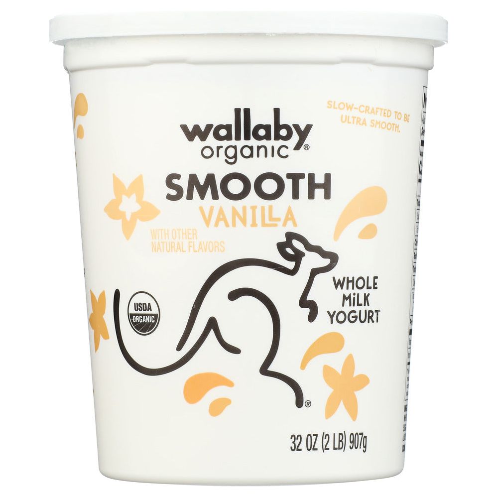 WALLABY: Organic Vanilla Blended Lowfat Yogurt, 32 oz