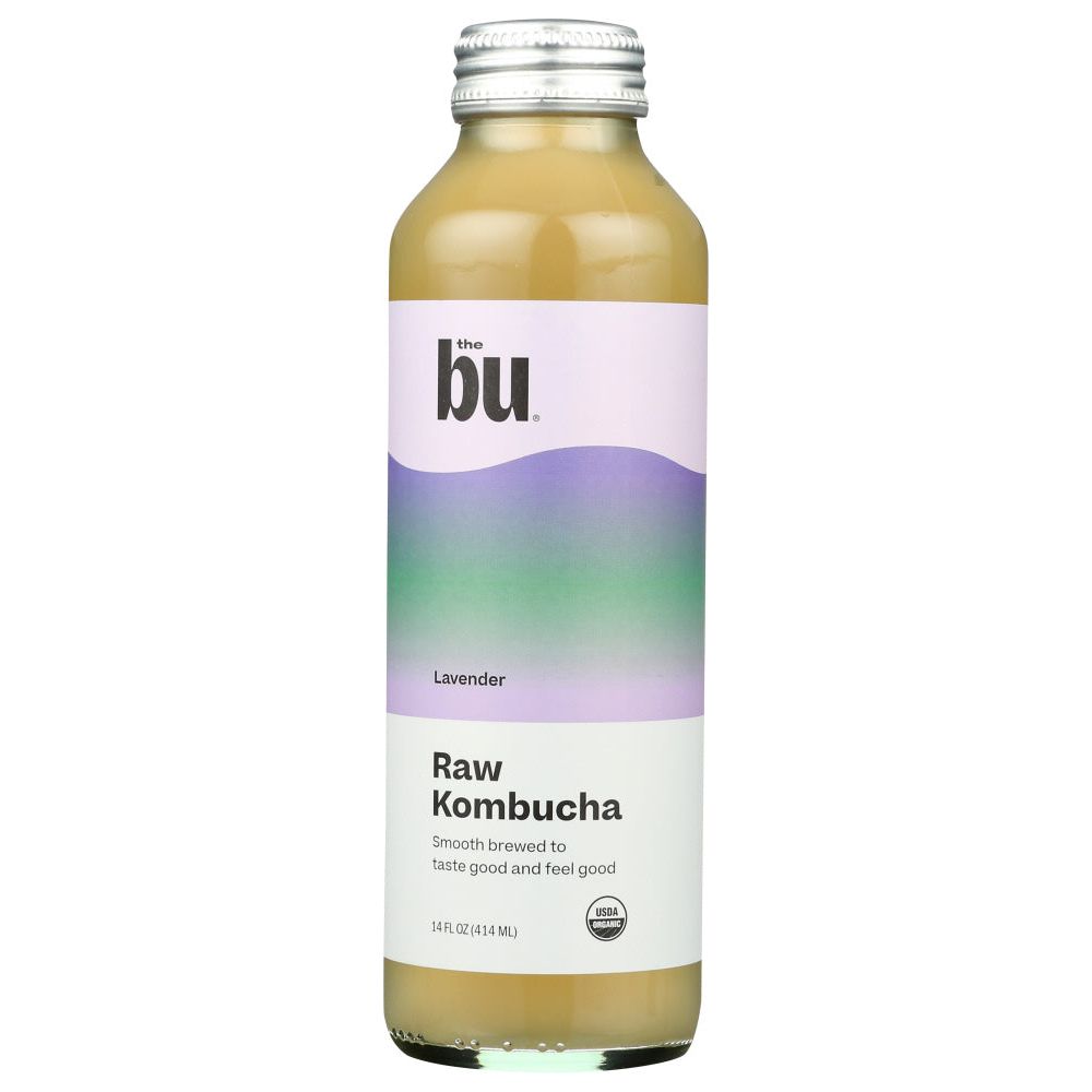 THEBU KOMBUCHA: Probiotic Lavender Tea, 14 oz