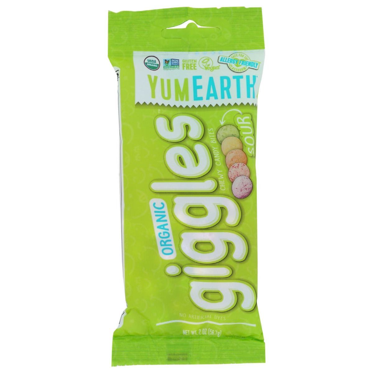 YUMEARTH: Candy Giggles Sour Grab&Go, 2 oz