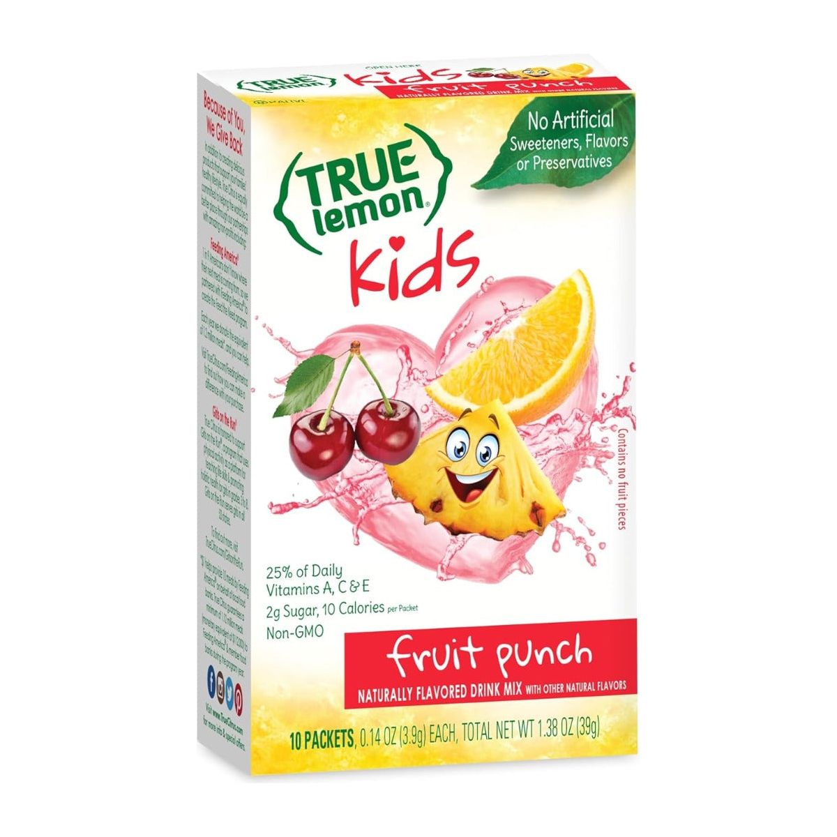 TRUE CITRUS: True Lemon Kids Fruit Punch, 1.38 oz