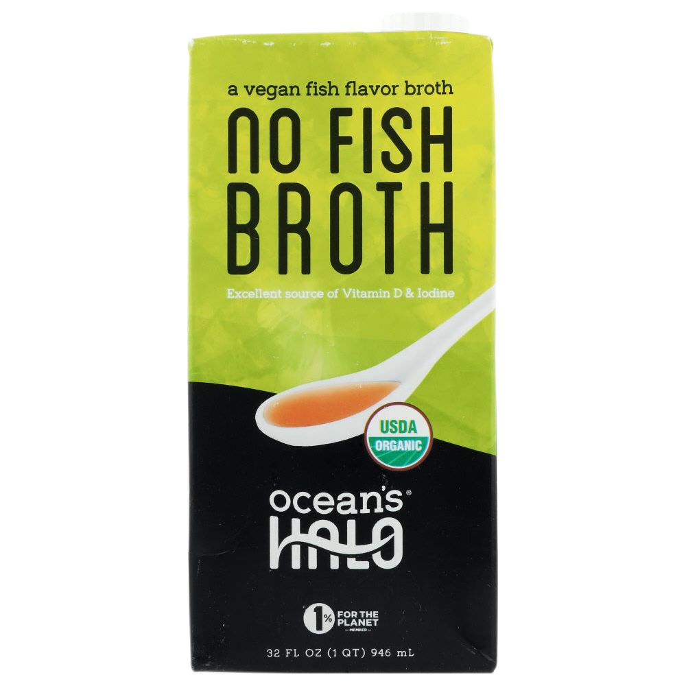 OCEANS HALO: Organic No Fish Broth, 32 oz