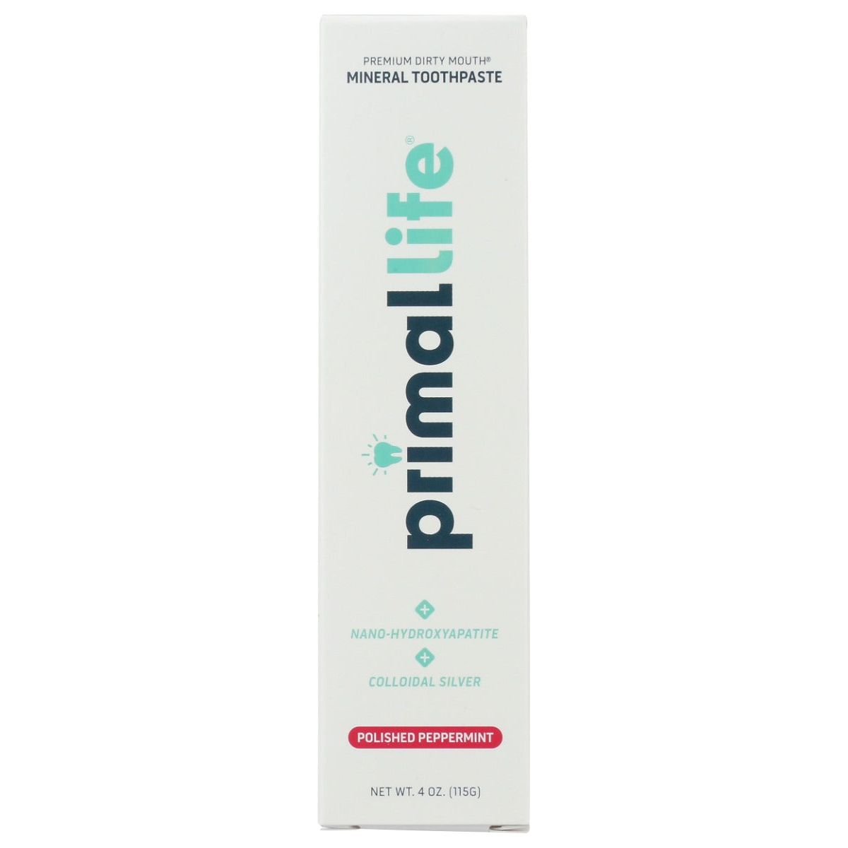 PRIMAL LIFE ORGANICS: Polished Peppermint Toothpaste, 4 oz