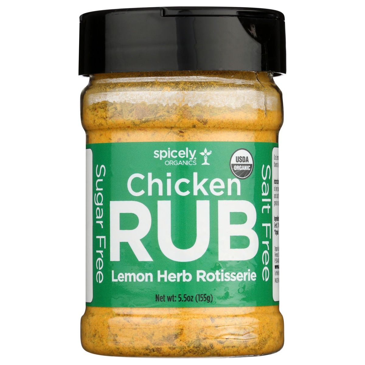 SPICELY ORGANICS: Lemon Herb Rotisserie Chicken Rub, 5.5 oz
