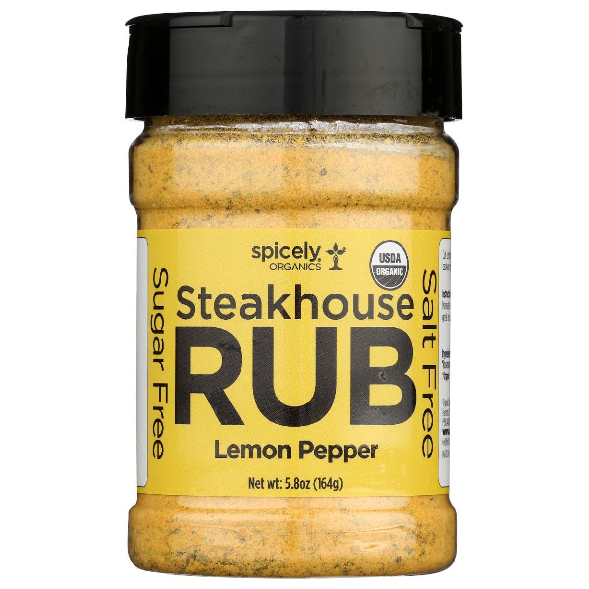 SPICELY ORGANICS: Lemon Pepper Steakhouse Rub, 5.8 oz