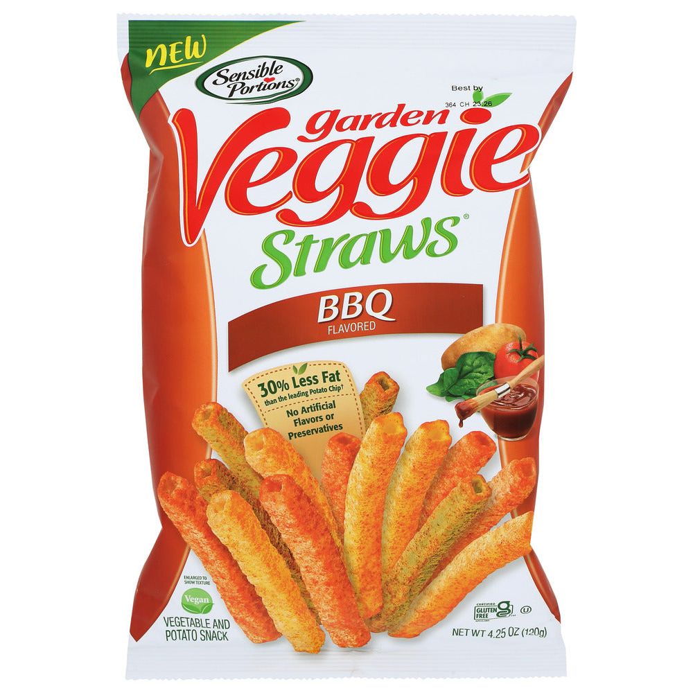 SENSIBLE PORTIONS: Straw Veggie Bbq, 4.25 oz