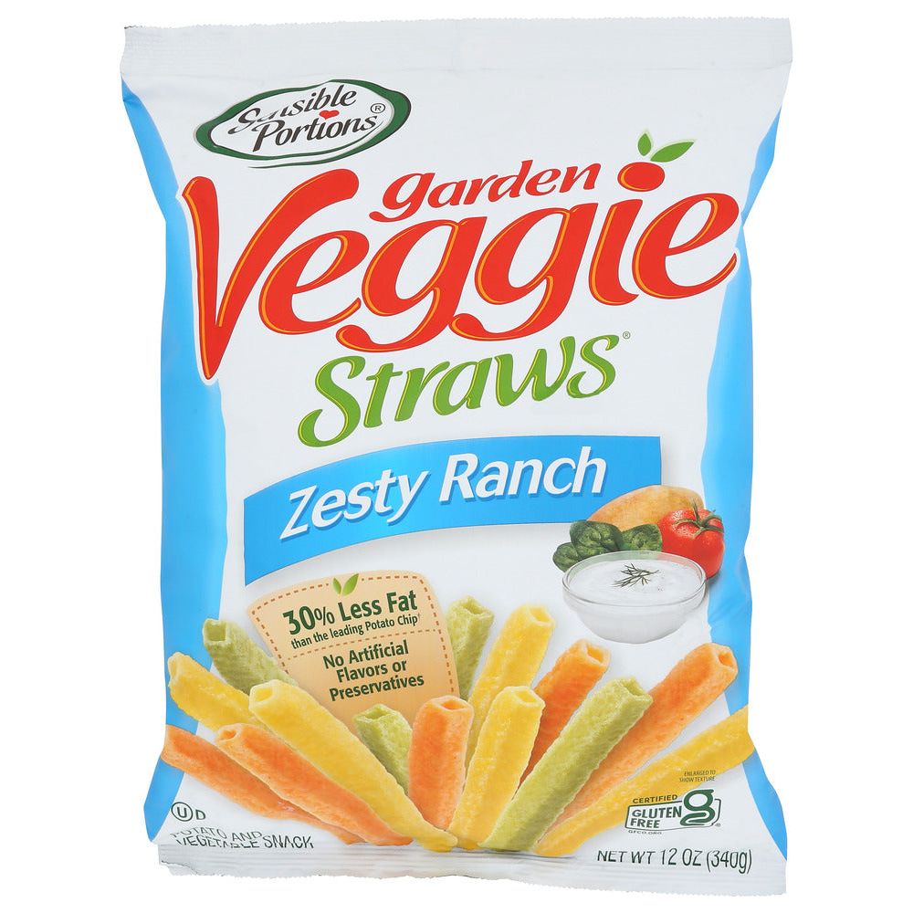 SENSIBLE PORTIONS: Chips Veg Strw Zsty Rnch, 12 OZ