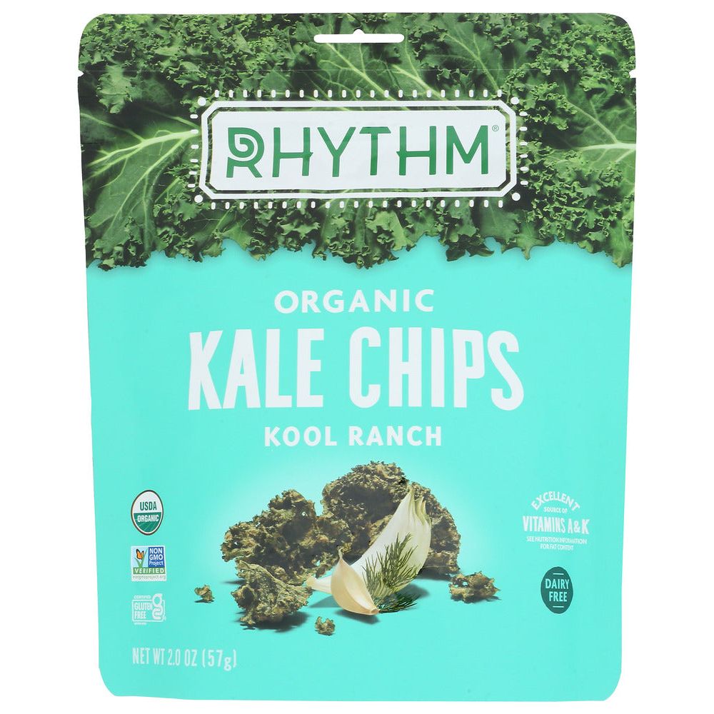 RHYTHM SUPERFOODS: Kale Chips Kool Ranch, 2 oz