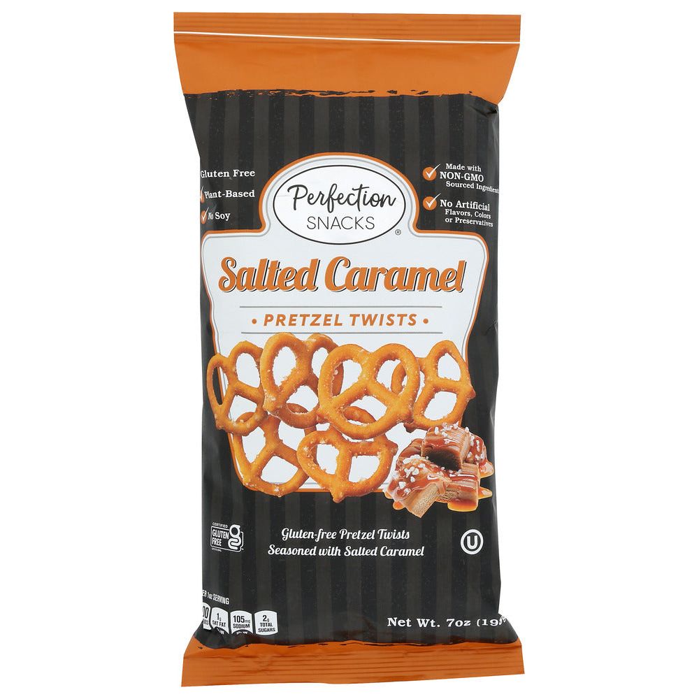 PERFECTION SNACKS: Salted Caramel Pretzel Twists, 7 oz