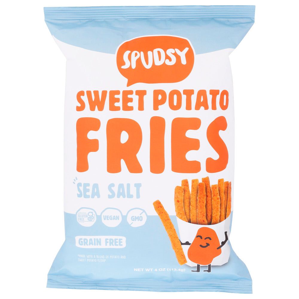 SPUDSY: Fries Swt Potato Sea Slt, 4 OZ