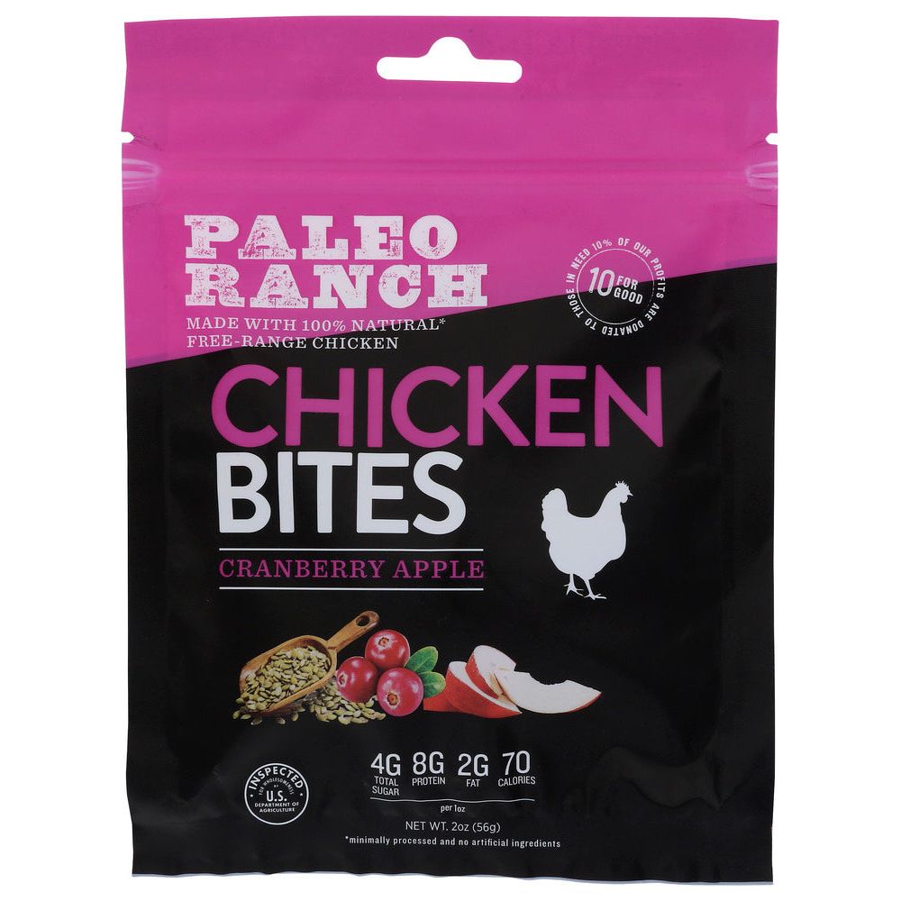 PALEO RANCH: Cranberry Apple Chicken Bites, 2 oz