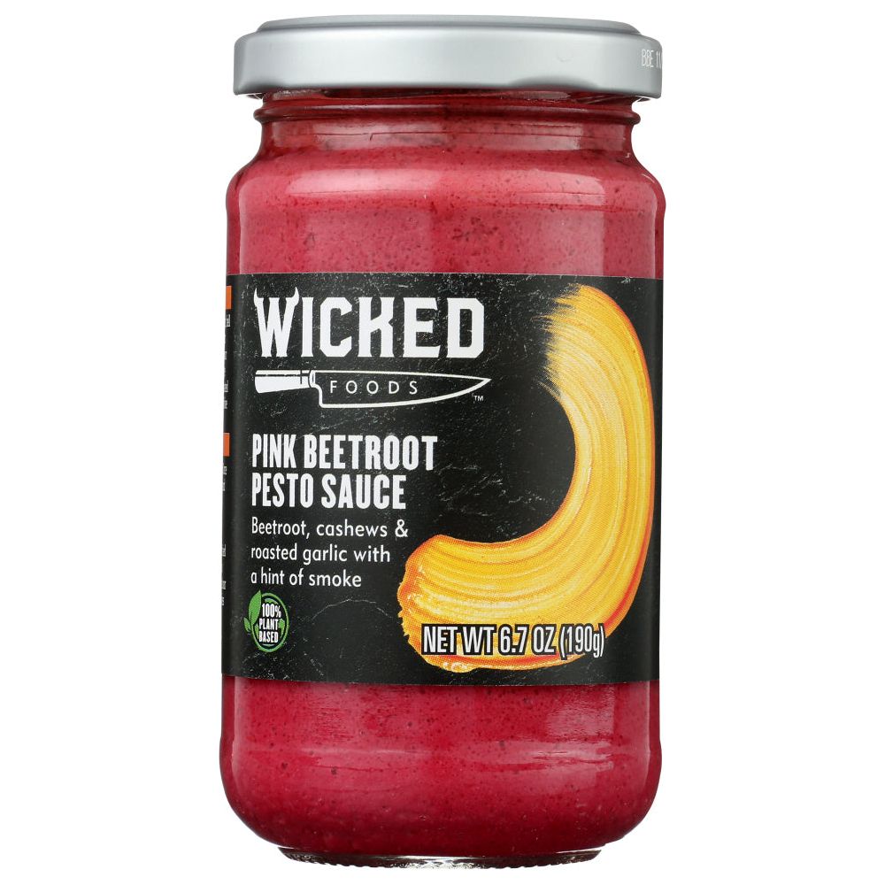 WICKED: Sauce Pesto Pink Beetroot, 6.7 oz