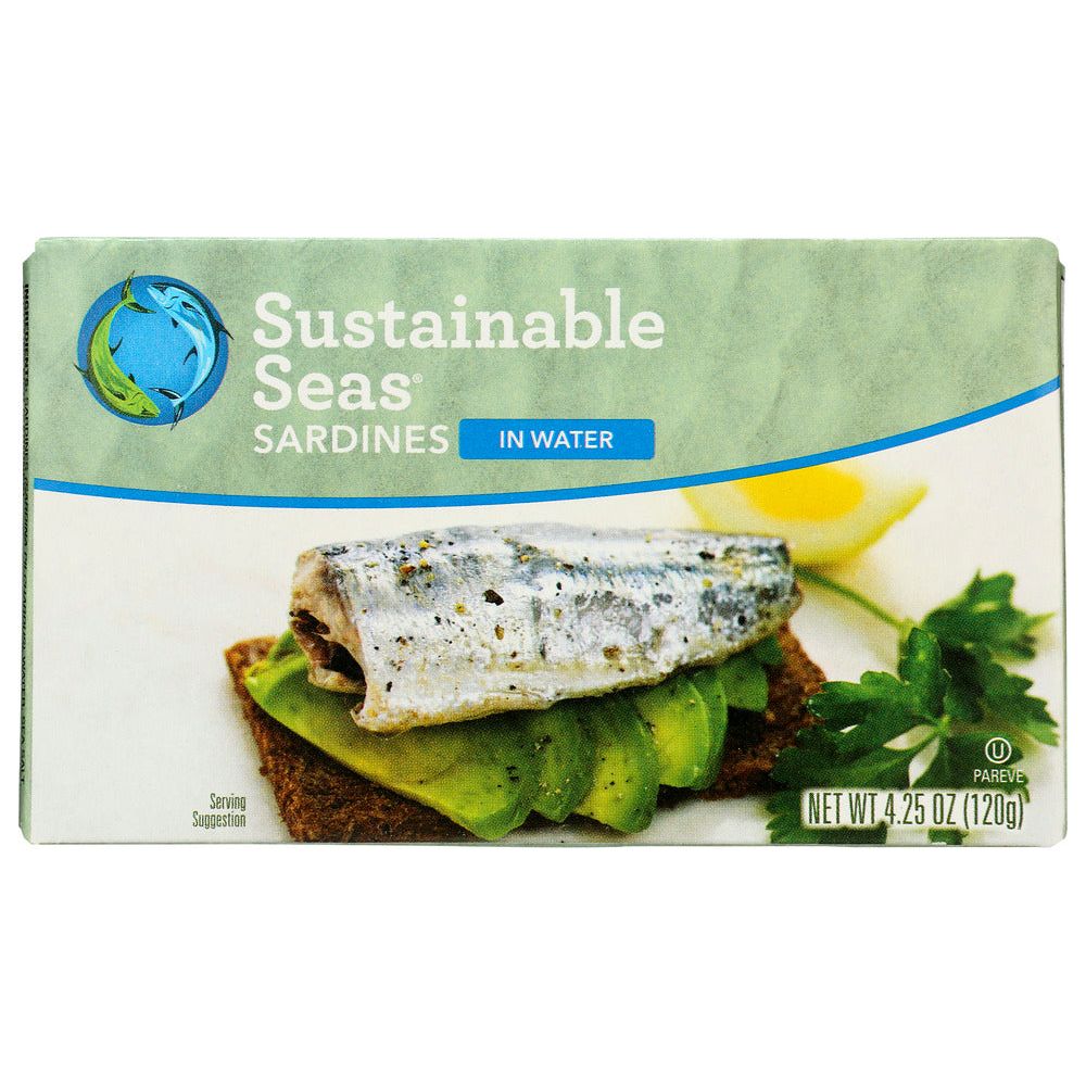 SUSTAINABLE SEAS: Sardines in Water, 4.25 oz